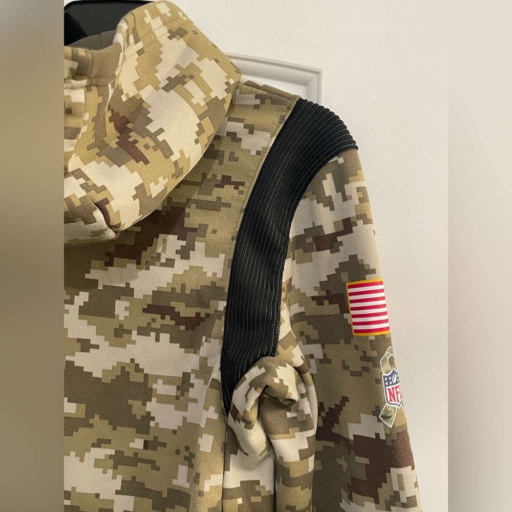 Nike Dallas Cowboys Salute to Service Boys Camo Hoodie. Size Large. NFL. Dri-fit - Picture 12 of 16